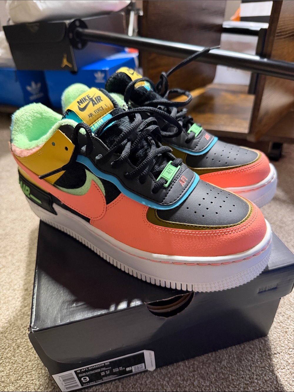 Nike Multi-Color Air Force 1 Shadow Sneakers